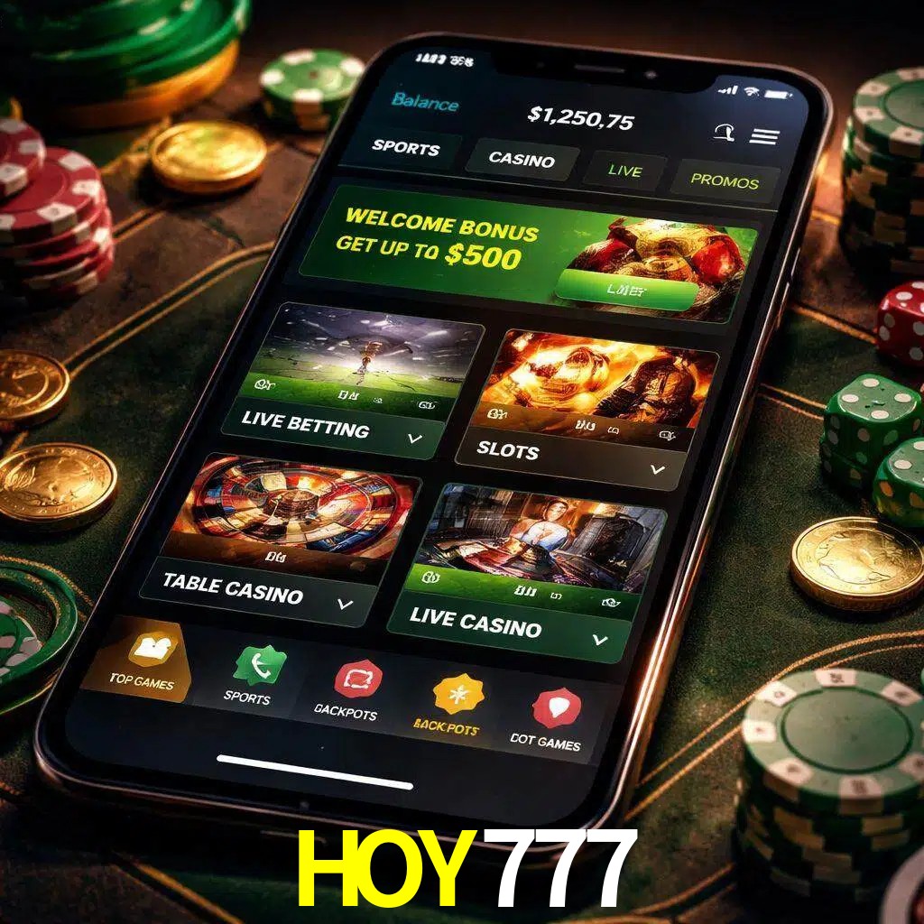 Diseño de juegos móviles HOY777 para usuarios en México